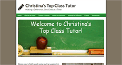 Desktop Screenshot of christinastopclasstutor.com