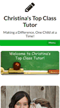 Mobile Screenshot of christinastopclasstutor.com